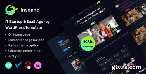 Themeforest - Insoand - IT Startup &amp; SaaS Agency WordPress Theme 51071227 v1.0.0 - Nulled