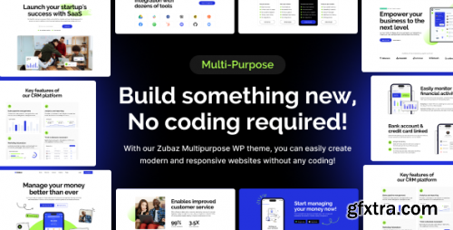 Themeforest - Zubaz -  SaaS &amp; Startup  WordPress Theme 50952522 v1.0.0 - Nulled