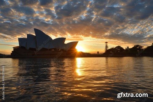 Sunset View Of The Sydney Opera House 6xJPEG