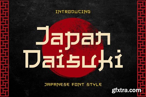 Japan Daisuki - Japanese Font Style XUHUGNY Japan Daisuki - Japanese Font Style XUHUGNY