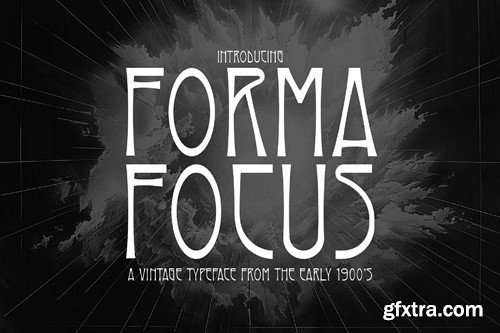Forma Focus - Vintage 1900s Typeface VR78M6L