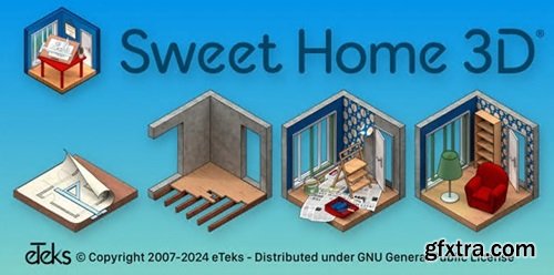 Sweet Home 3D 7.4 Multilingual Portable