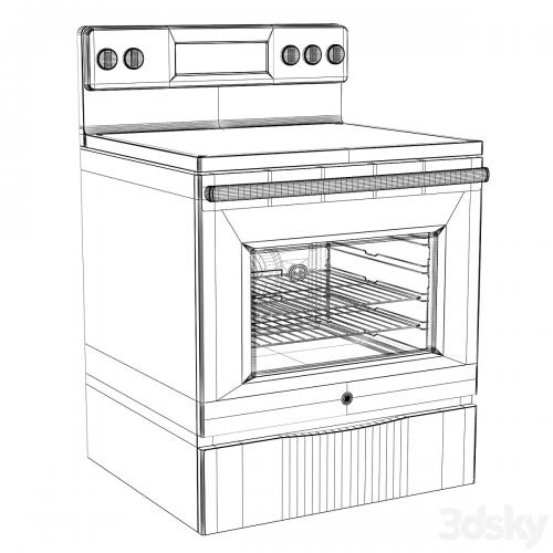 GE Free-Standing Electric Cooker JB655SKSS