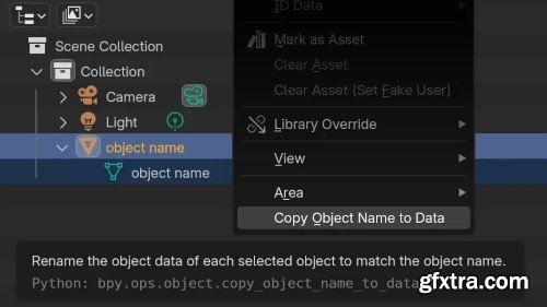 Copy Object Name to Data v1.0.0 for Blender 4.2