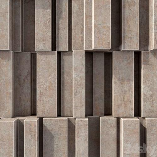 Stone block line brick n1 / Linear block bricks