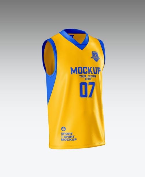 Set Sleeveless Racer Jersey Mockup