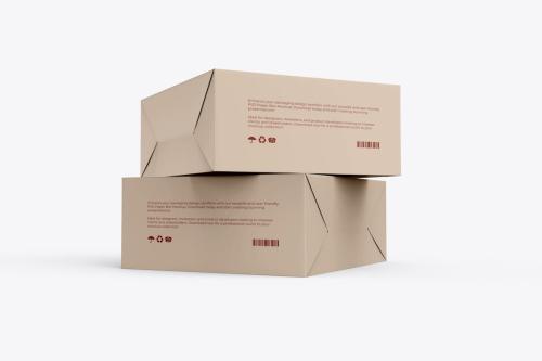 Paper Box Packaging PSD Mockup For Branding