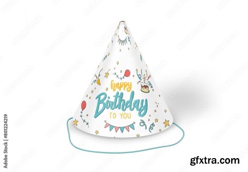 Party Hat Mockup 3xPSD