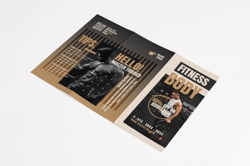 Gym & Fitness Trifold Brochure