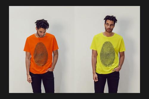 African Men T-Shirt Mock-Up Set