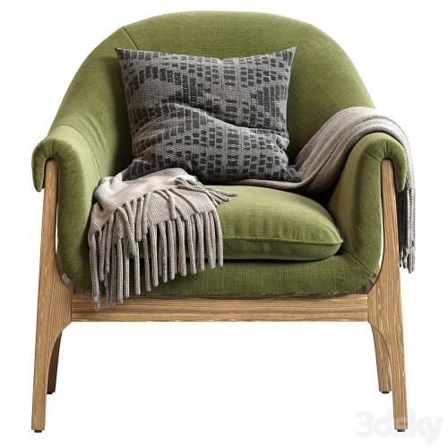 INDIO WOOD ACCENT CHAIR IN HAZE