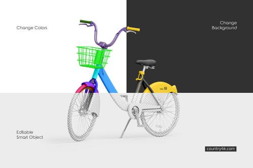 Bicycle Sharing System Mockup Set