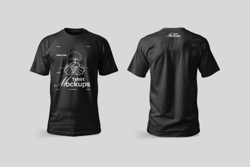 Black Tshirt Mockup