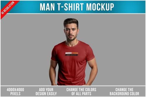 Man T-Shirt Mockup