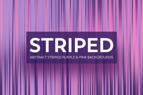 Abstract Striped purple & pink Backgrounds
