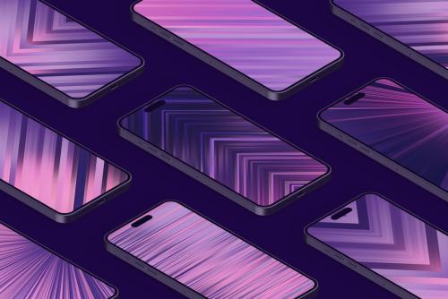 Abstract Striped purple & pink Backgrounds