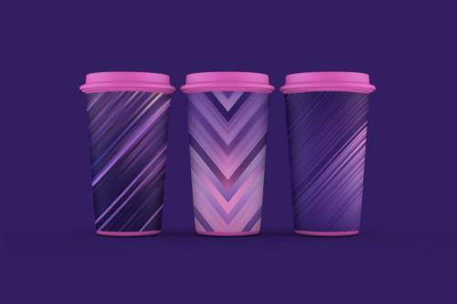 Abstract Striped purple & pink Backgrounds