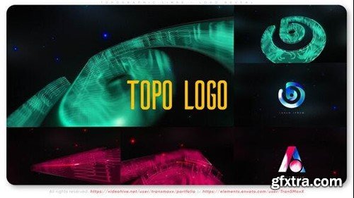 Videohive Topographic Lines - Logo Reveal 52516645