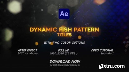 Videohive Dynamic Fish Pattern Titles l Aqua Titles 50329409
