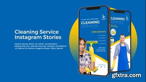 Videohive Cleaning Service Instagram Stories 52496938