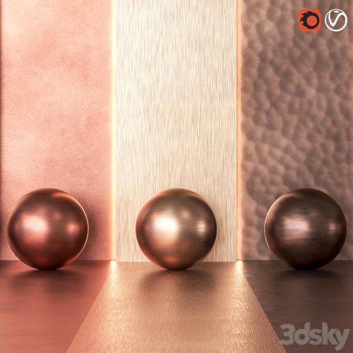 5 in 1 4k Copper Metal Pack Textures & Materials 4K - Seamless - Vol 1