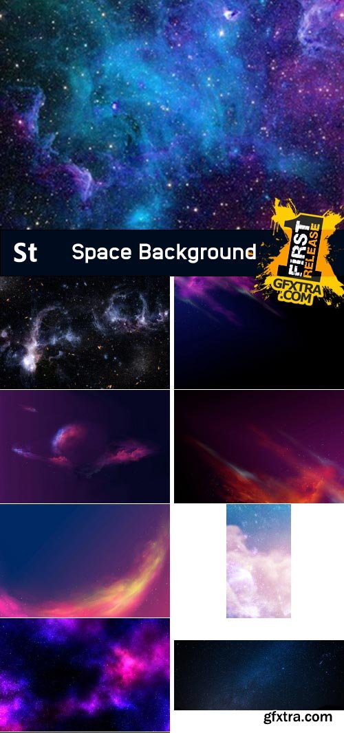 Amazing Photos, Space Background 100xJPEG
