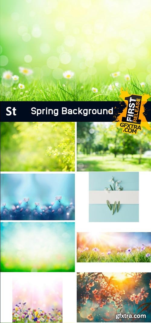 Amazing Photos, Spring Background 100xJPEG
