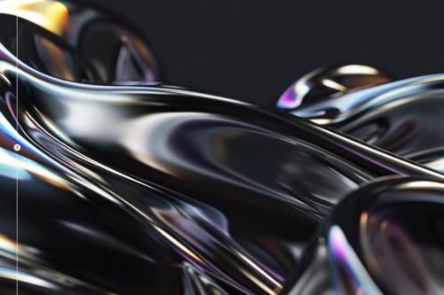 Iridescent Liquid Metal Backgrounds