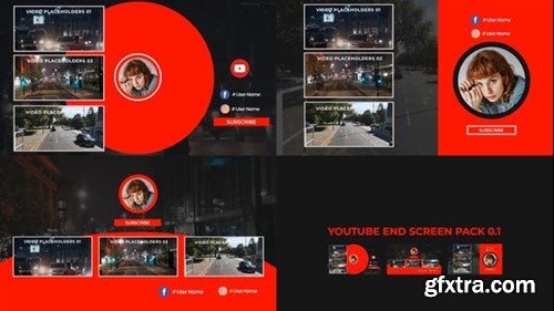 Videohive Youtube End Screens Pack V3 52545805 Videohive Youtube End Screens Pack V3 52545805
