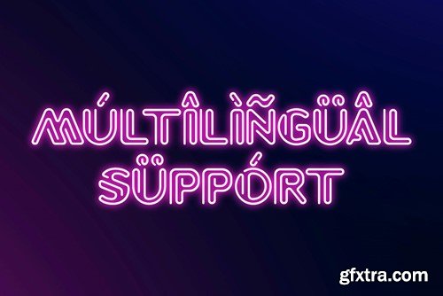 Gleamy Neon - Futuristic Neon Light font BGJKCXL Gleamy Neon - Futuristic Neon Light font BGJKCXL