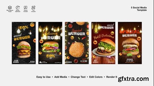 Videohive Delicious Burger Instagram Stories 52603642 Videohive Delicious Burger Instagram Stories 52603642