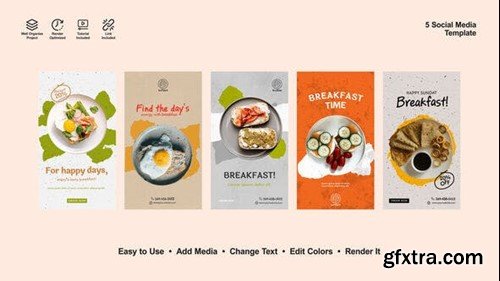 Videohive Breakfast Instagram Stories 52646804 Videohive Breakfast Instagram Stories 52646804