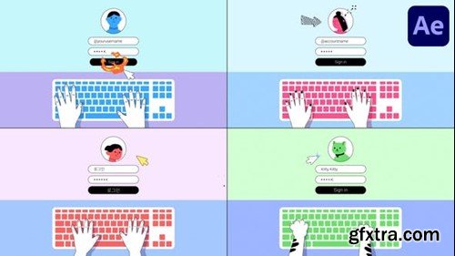 Videohive Keyboard Login Explainer for After Effects 52566063 Videohive Keyboard Login Explainer for After Effects 52566063
