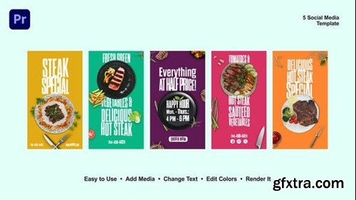 Videohive Restaurant Instagram Stories 52647845 Videohive Restaurant Instagram Stories 52647845