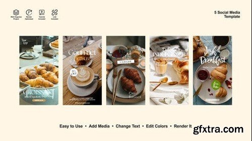 Videohive Patisserie Instagtam Stories 52696532 Videohive Patisserie Instagtam Stories 52696532