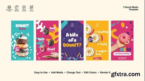 Videohive Donut Instagram Stories 52696498 Videohive Donut Instagram Stories 52696498
