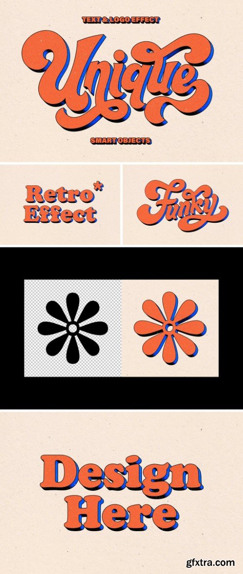 3D Retro Text And Logo Effect