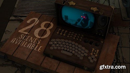 Videohive Steampunk Movie Mockup 52710486 Videohive Steampunk Movie Mockup 52710486