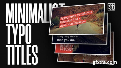 Videohive Minimalist Typo Titles 52734643 Videohive Minimalist Typo Titles 52734643