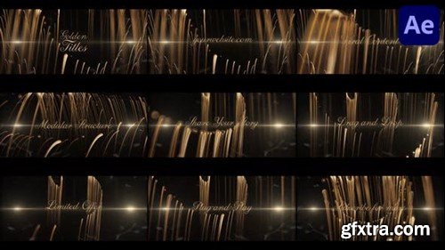 Videohive Gold Titles for After Effects 52680914 Videohive Gold Titles for After Effects 52680914