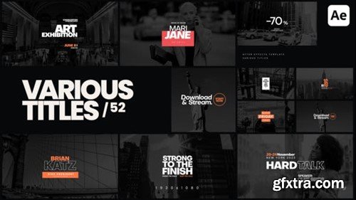 Videohive Various Titles 52 52745052 Videohive Various Titles 52 52745052