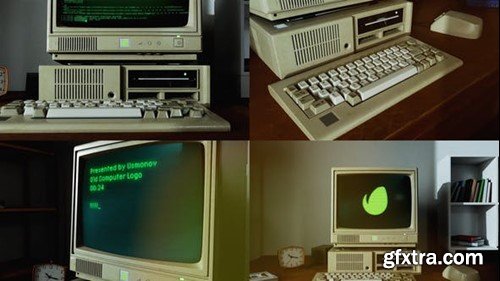 Videohive Old Computer Logo 52738209 Videohive Old Computer Logo 52738209