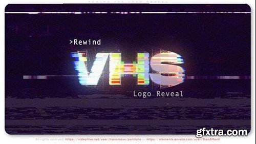 Videohive Rewind VHS Logo Reveal 52779804 Videohive Rewind VHS Logo Reveal 52779804