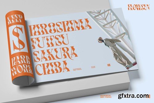 Flowsun | Psychchedelic Serif Font JLEHG2V