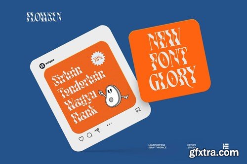 Flowsun | Psychchedelic Serif Font JLEHG2V