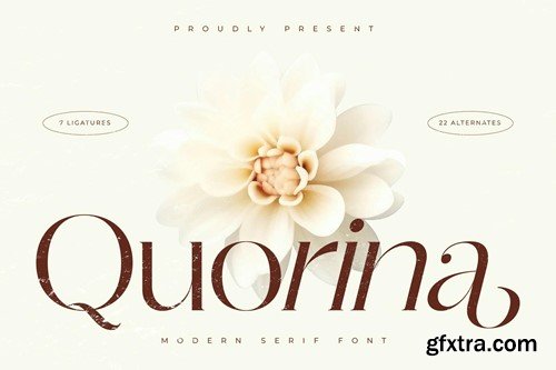 Quorina Modern Serif Font WH7HYKA