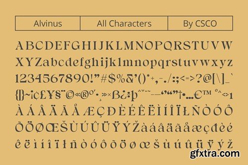 Alvinus – Elegant Font 2SVUYQB