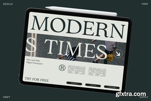 Ascella – Modern Font T6MGU4W