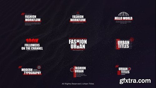 Videohive Urban Titles 52821651 Videohive Urban Titles 52821651