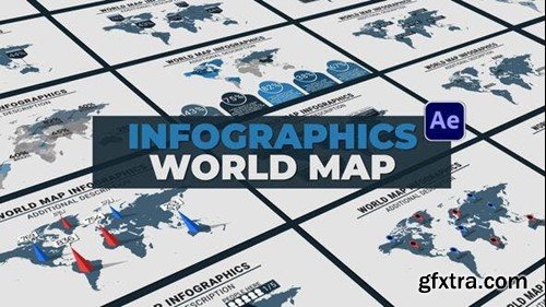 Videohive Infographics World Map 52848107 Videohive Infographics World Map 52848107